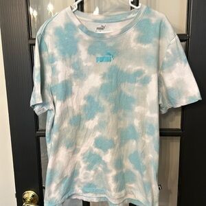 Blue tie-dye Puma Tee shirt XL